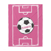 Personalisierter Fußball und Felsrosa