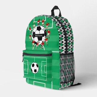 Personalisierter Fußball und Spieler Bedruckter Rucksack