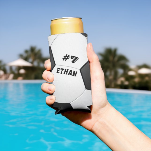 Personalisierter Fußballball-Ball Selters Dosenkühler (In Situ Pool)