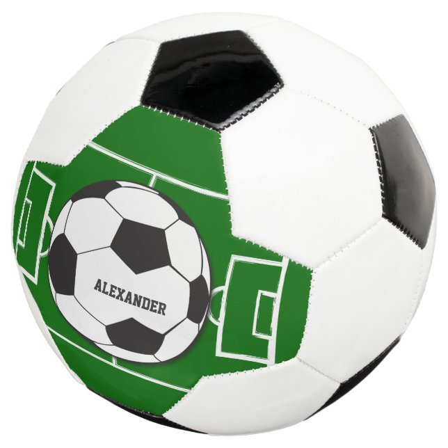 Personalisierter Fußballball und Feld Fußball (Dreiviertel)