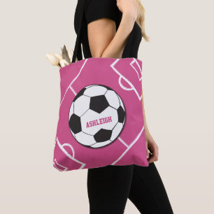 Personalisierter Fußballball und Felsrosa