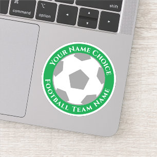 Personalisierter Fußballfan-Aufkleber mit Teamname Aufkleber