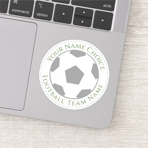 Personalisierter Fußballfan-Aufkleber mit Teamname Aufkleber