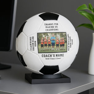 Personalisierter Fußballmannschafts-Trainer mit Fo Fußball