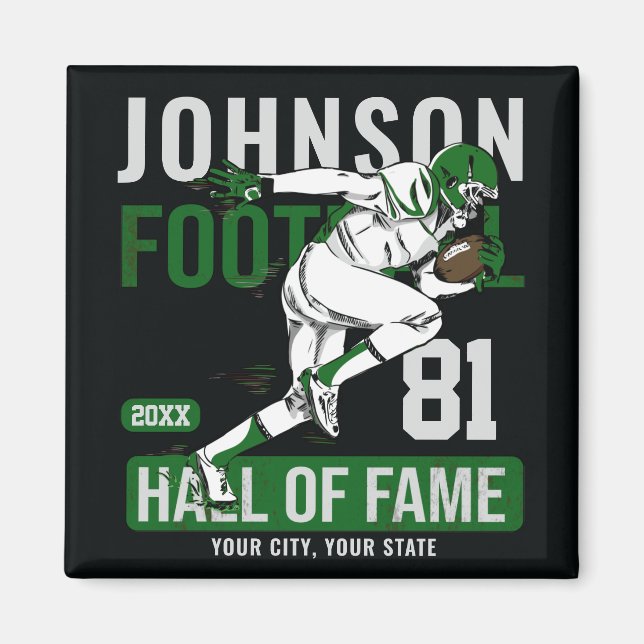 Personalisierter Fußballspieler Magnet (Vorne)