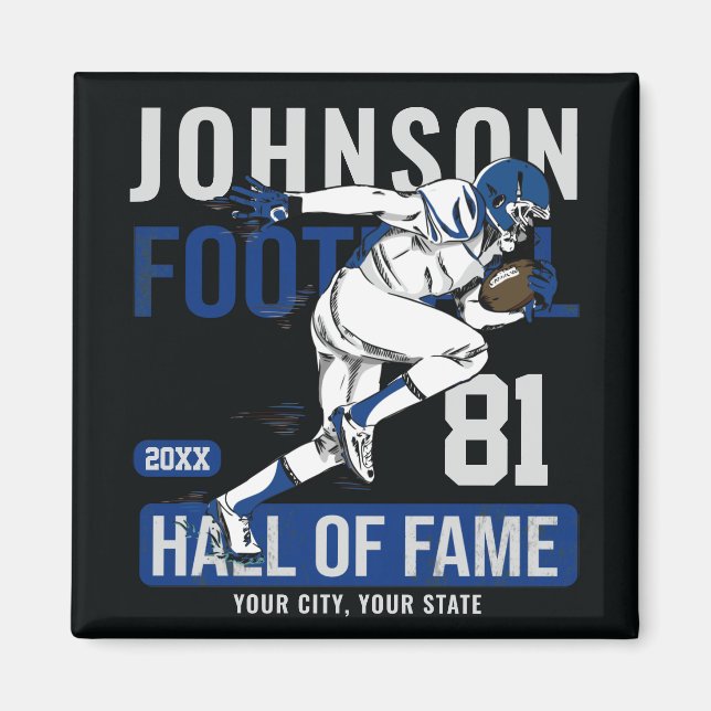 Personalisierter Fußballspieler Magnet (Vorne)