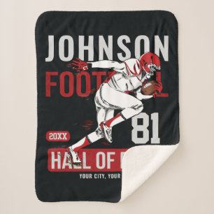 Personalisierter Fußballspieler Sherpadecke