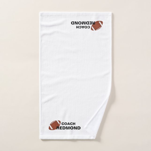 Personalisierter Fußballtrainer Handtuch (Handtuch)