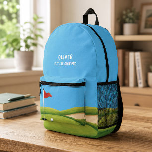 Personalisierter Future Golf Pro Kinder-Rucksack Bedruckter Rucksack