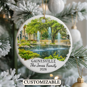 Personalisierter Gainesville-Schmuck, Individuelle Keramik Ornament