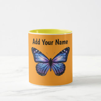 Personalisierter Galaxy Schmetterling Kosmischer N Tasse