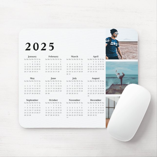 personalisierter Gallery-Kalender 2025 Mousepad (Mit Mouse)