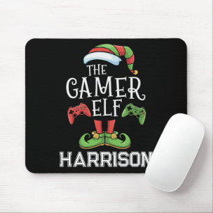 Personalisierter Gamer-Elf-Weihnachts-Videospiel-  Mousepad