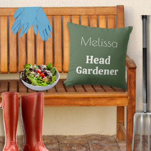 Personalisierter Garten Gärtner Garten Dekor Kissen
