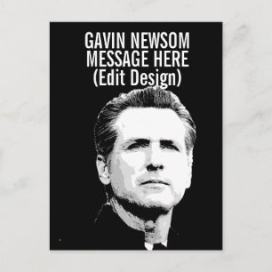 Personalisierter Gavin Newsom Postkarte