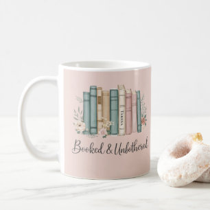 Personalisierter „Gebucht und ungestört“ Bücherwur Kaffeetasse