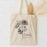 Personalisierter Geburtmonat Blume November Boho Tragetasche<br><div class="desc">Ein wunderschönes,  modernes botanisches Bouquet Chrysanthemen repräsentiert den Geburtsmonat im November. Das ideale Geschenk,  um Ihrem Liebsten zu zeigen,  wie viel Sie sich kümmern. Ideal für jeden Anlaß,  Geburtstage,  beste Freunde,  Muttertag,  Brautjunggeschenk,  Trauzeugin,  junge Mutter und vieles mehr! Einfach Personalisiert mit Ihrer Namenswahl.</div>