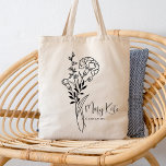 Personalisierter Geburtsmonat Blume Januar Boho Tragetasche<br><div class="desc">Ein wunderschönes,  modernes Bouquet aus botanischer Nelke,  das den Geburtsmonat des Januar darstellt. Das ideale Geschenk,  um Ihre Lieblingsperson lassen,  wissen,  wie viel Ihnen wichtig ist. Ideal für jeden Anlaß,  Geburtstage,  beste Freunde,  Muttertag,  Brautjunggeschenk,  Trauzeugin,  junge Mutter und vieles mehr! Einfach Personalisiert mit Ihrer Namenswahl.</div>