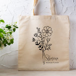 Personalisierter Geburtsmonat Blume Oktober Boho Tragetasche<br><div class="desc">Ein wunderschönes,  modernes botanisches Kosmos-Bouquet repräsentiert den Geburtsmonat im Oktober. Das ideale Geschenk,  um Ihrem Liebsten zu zeigen,  wie viel Sie sich kümmern. Ideal für jeden Anlaß,  Geburtstage,  beste Freunde,  Muttertag,  Brautjunggeschenk,  Trauzeugin,  junge Mutter und vieles mehr! Einfach Personalisiert mit Ihrer Namenswahl.</div>