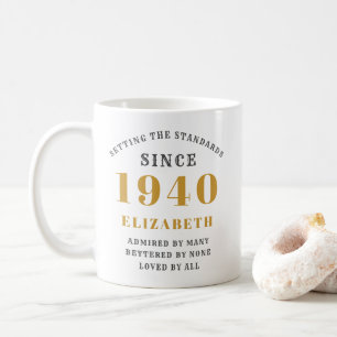 Personalisierter Geburtstag 1940 Elegant hinzufüge Kaffeetasse