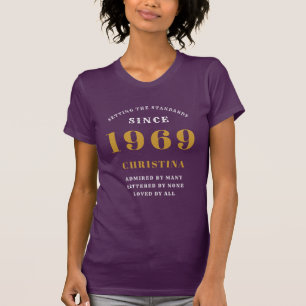 Personalisierter Geburtstag 1969 Monogramm hinzufü T-Shirt