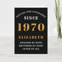 Personalisierter Geburtstag 1970 Loved Add Name Bl