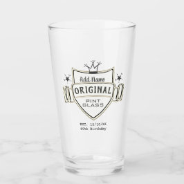 Personalisierter Geburtstag (ADD NAME), DRUCKGLAS Glas