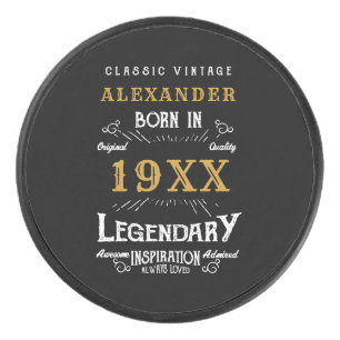 Personalisierter Geburtstag Bester Vater je Legend Eishockey Puck