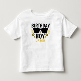 Personalisierter Geburtstag Boy Hollywood Style Kleinkind T-shirt