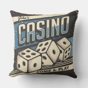 Personalisierter Geburtstag Casino Kissen