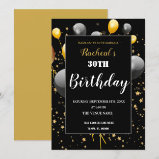 Personalisierter Geburtstag Einladung