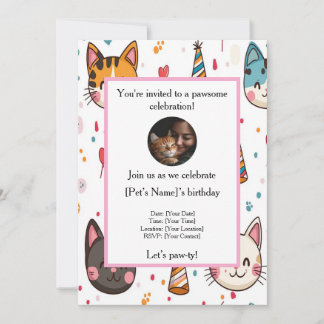 Personalisierter Geburtstag Einladung mit Foto