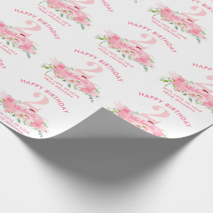 Personalisierter Geburtstag für Mädchen JEDES ALTE Geschenkpapier