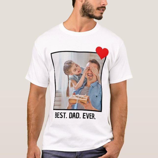 Personalisierter Geburtstag Geschenk Bester Vater  T-Shirt (Vorderseite)