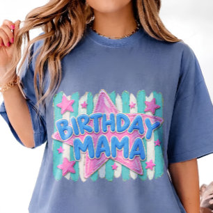 Personalisierter Geburtstag Mama Whimsical 3D Hand Tri-Blend Shirt
