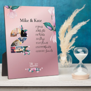 Personalisierter Geburtstag mit Collage Fotoplatte