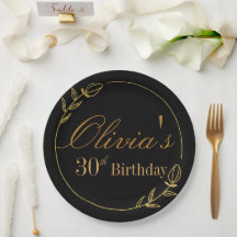 Personalisierter Geburtstag mit goldenem Rahmen
