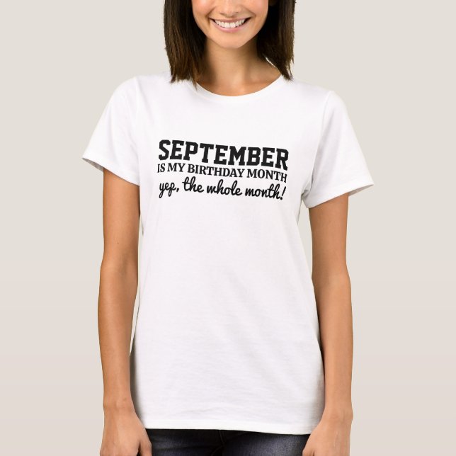 Personalisierter Geburtstag  T-Shirt (Vorderseite)