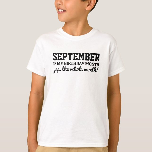 Personalisierter Geburtstag  T-Shirt (Vorderseite)