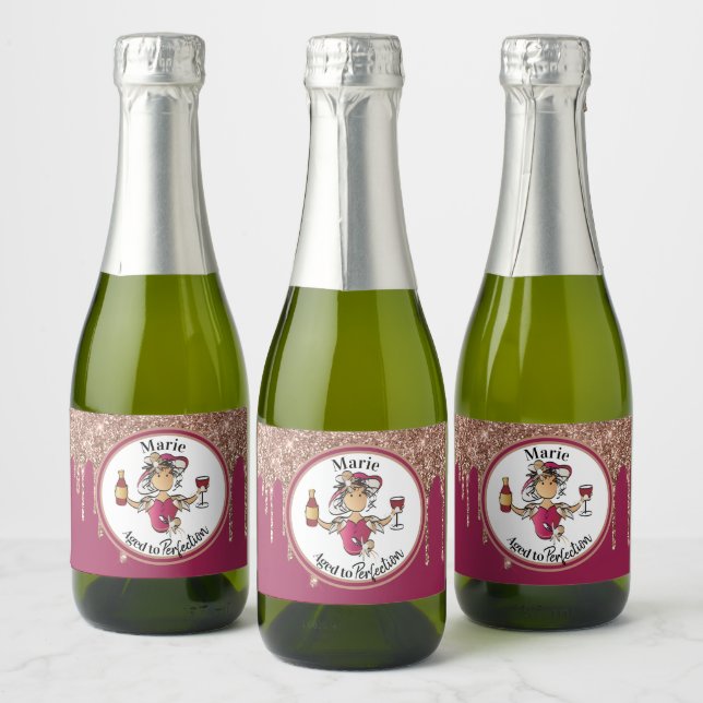 Personalisierter Geburtstag Toast Gefallen (Flaschen)