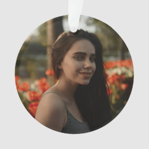 Personalisierter Geburtstags-Foto-Andenken-Schmuck Ornament