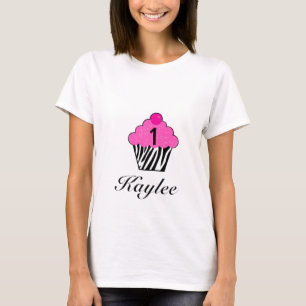 Personalisierter Geburtstags-Kuchen-T - Shirt