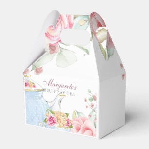 Personalisierter Geburtstags-mit Blumentee Geschenkschachtel