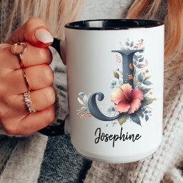 Personalisierter Geburtstags-Wildblumen-Becher für Tasse