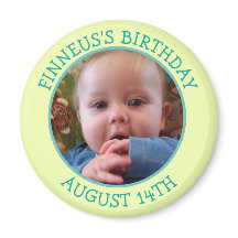 Personalisierter Geburtstagsmagnet der Erinnerung