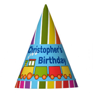 Personalisierter Geburtstagzug Partyhütchen