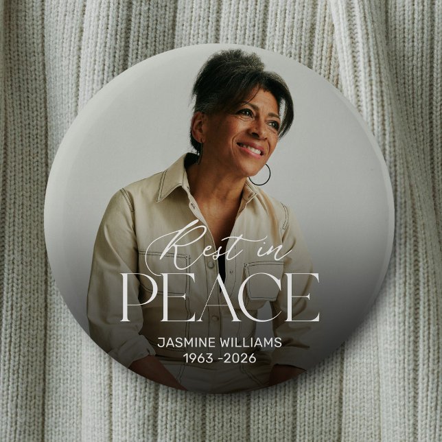 Personalisierter Gedenkbutton mit Foto für den Fri Button (Von Creator hochgeladen)