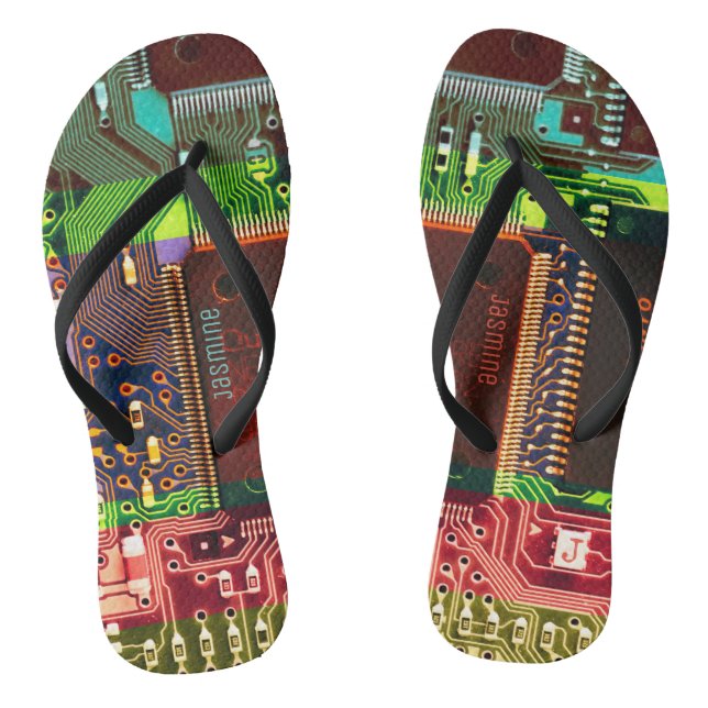 Personalisierter Geeky Flip Flops (Fußbett)