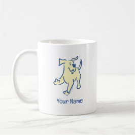 Personalisierter Gelbe Labrador Welpe Niedlich, ei Kaffeetasse