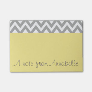Personalisierter gelber Büroposten - Hinweise Post-it Klebezettel